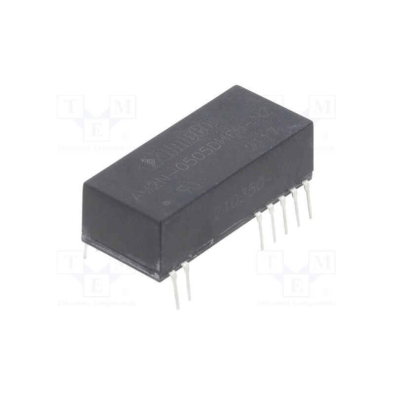 1 pcs x AIMTEC - AM2N-0505DH60-NZ - Converter: DC/DC, 2W, Uin: 4.5÷5.5V, Uout: 5VDC, Uout2: -5VDC, DIP24