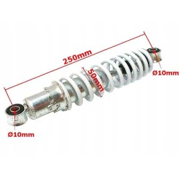 Front shock absorber atv 110 125 white quad front