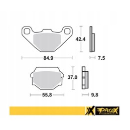 Brake pads Kawasaki KDX 200 89 92 KL 650 87 89 KLR 650 95 07