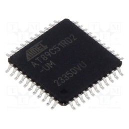 1 pcs x MICROCHIP TECHNOLOGY - AT89C51RD2T-RLTUM - IC: microcontroller 8051, Interface: SPI,UART, LQFP44, AT89