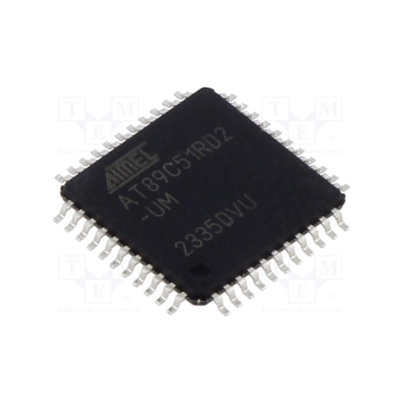 1 pcs x MICROCHIP TECHNOLOGY - AT89C51RD2T-RLTUM - IC: microcontroller 8051, Interface: SPI,UART, LQFP44, AT89