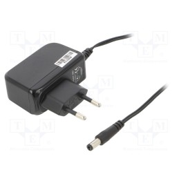 1 pcs x CELLEVIA POWER - CLW-1212-W2E-ER - Power supply: switched-mode, plug, 12VDC, 1A, 12W, Plug: EU, 83.3%