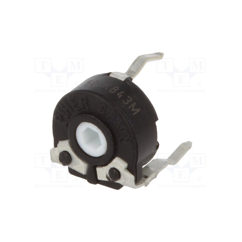 2 pcs x PIHER - PT6MV-504A2020- - Potentiometer: mounting, horizontal, 500kΩ, 100mW, ±20%, linear