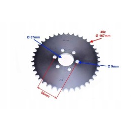 Front sprocket 428 23z atv 150 diablo with hb sleeve