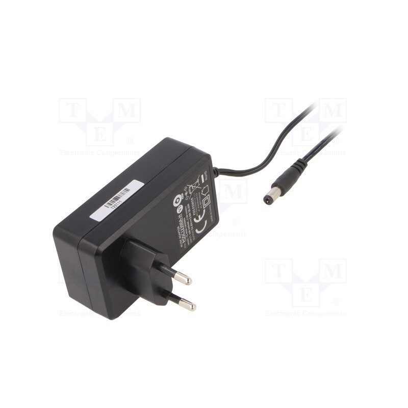 1 pcs x POS - POSC12300A-H - Power supply: switched-mode, plug, 12VDC, 3A, 36W, Plug: EU, 87.41%