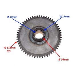 Bashan atv bendix directional clutch sprocket
