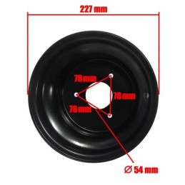 Rear rim 18x9 5 8 8 inches quad 110 125 3 screws