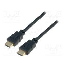 1 pcs x DIGITUS - AK-330107-010-S - Cable, HDMI 2.0, HDMI plug,both sides, PVC, 1m, black, 30AWG