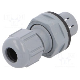 1 pcs x LAPP - 53112921 - Cable gland, IP68, polyamide, dark grey, push-in, SKINTOP® CLICK