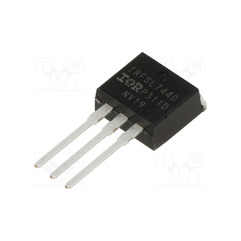 1 pcs x INFINEON TECHNOLOGIES - IRFSL7440PBF - Transistor: N-MOSFET, unipolar, 40V, 147A, Idm: 772A, 208W, TO262