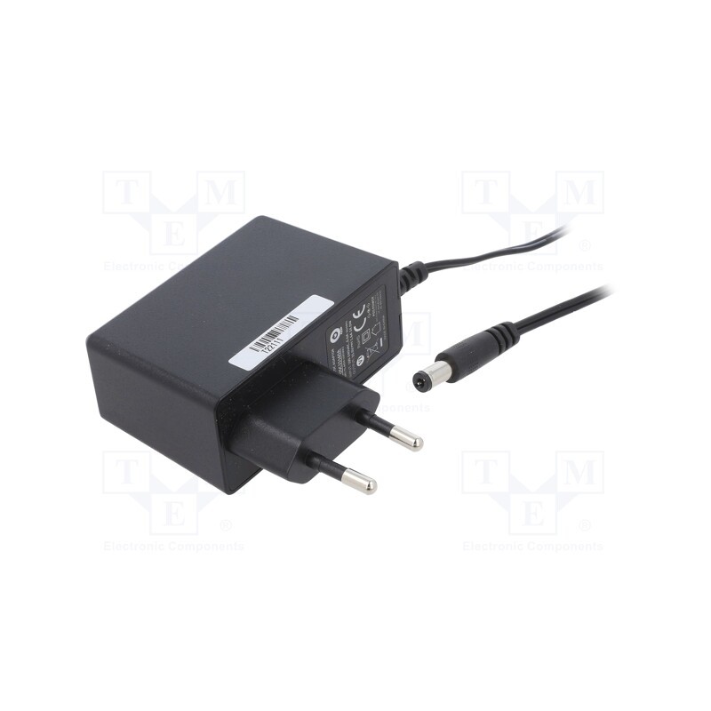 1 pcs x POS - POSC15160A - Power supply: switched-mode, plug, 15VDC, 1.6A, 24W, Plug: EU, black