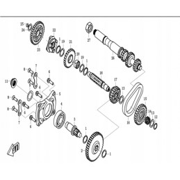 Reverse gear chain cf moto 500 x5