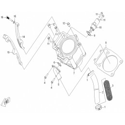 Timing chain slider cfmoto 0180 023400 cf18