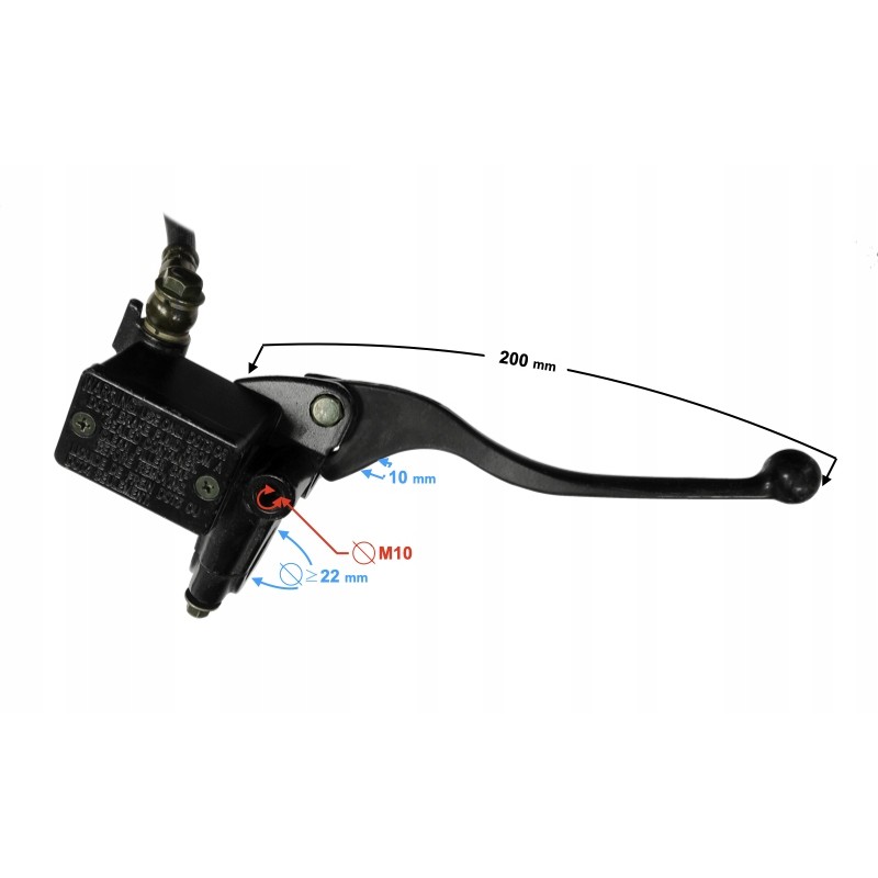 Front brake pump with lever for the Fighter 2 moped