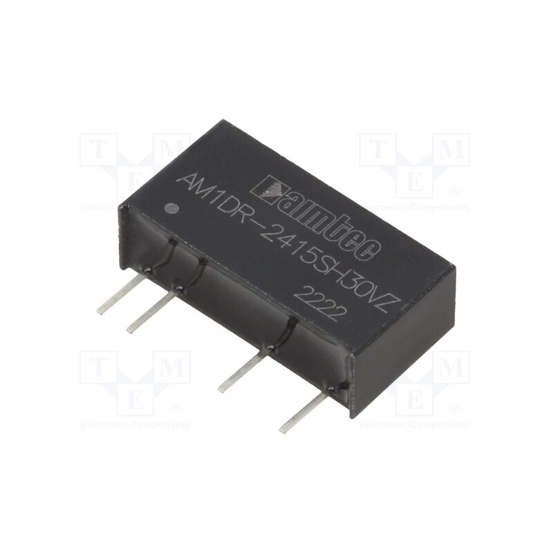 1 pcs x AIMTEC - AM1DR-2415SH30VZ - Converter: DC/DC, 1W, Uin: 22.8÷25.2V, Uout: 15VDC, Iout: 67mA, SIP7