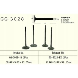 Vesrah intake valve suzuki dr 350 90 99 lta 400 eiger 02 09 an 400 03