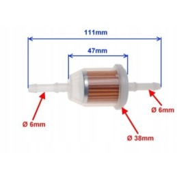 Fuel filter for scooter narrow Dnepr K750 Jawa Simson