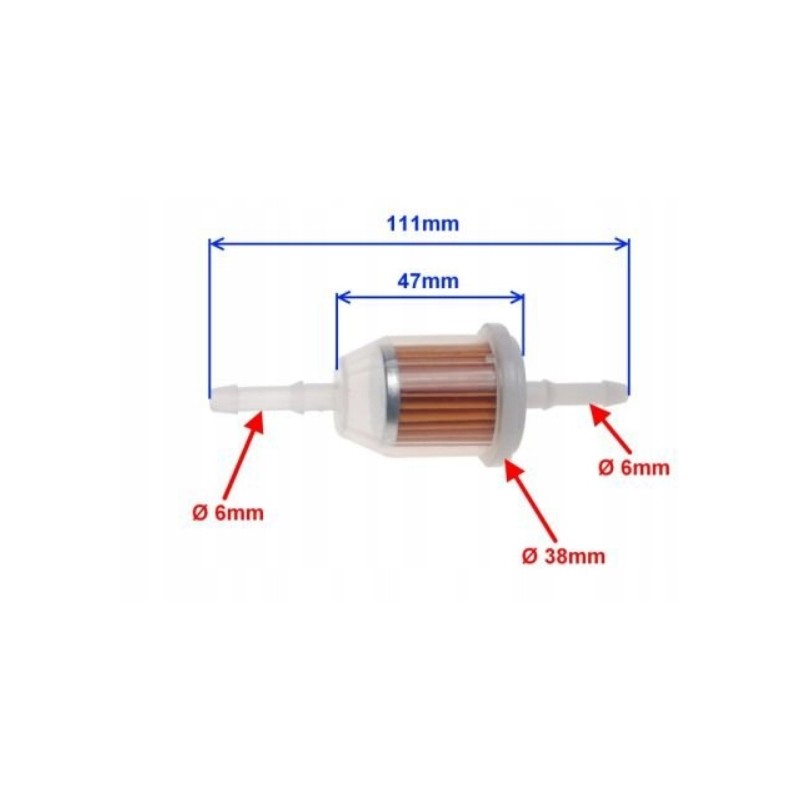 Fuel filter for scooter narrow Dnepr K750 Jawa Simson