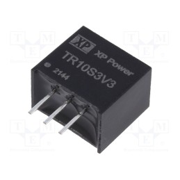 1 pcs x XP POWER - TR10S3V3 - Converter: DC/DC, Uin: 8÷28V, Uout: 3.3VDC, Iout: 1A, SIP3, 3.8MHz