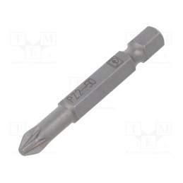 1 pcs x PHOENIX CONTACT - SF-BIT-PZ 2-50 - Screwdriver bit, Pozidriv®, Overall len: 50mm