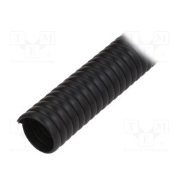 1 m x PARTEX - SP-25100KN0 - Spiral wrapping, PVC, black, L: 1m, -30÷60°C, SP, Features: flexible