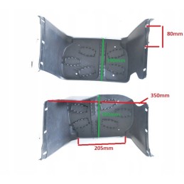 Footrests, leg covers, plastic, ATV 110 125, set