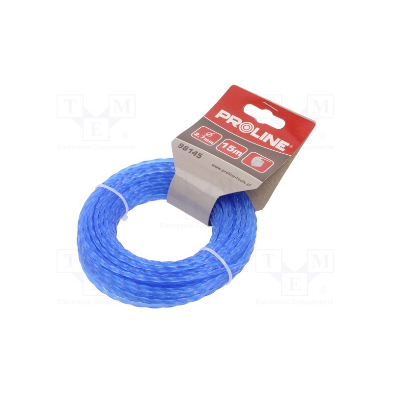 1 pcs x PROLINE - 98145 - Trimmer line, L: 15m, polyamide, square, Size: 2.7mm