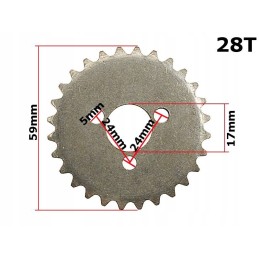 Camshaft sprocket 28z atv 110 125cc