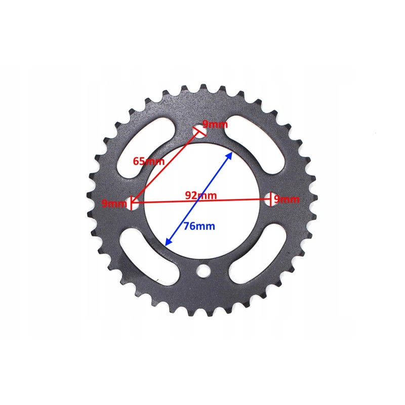 Rear sprocket cross 125 42037z new type hb