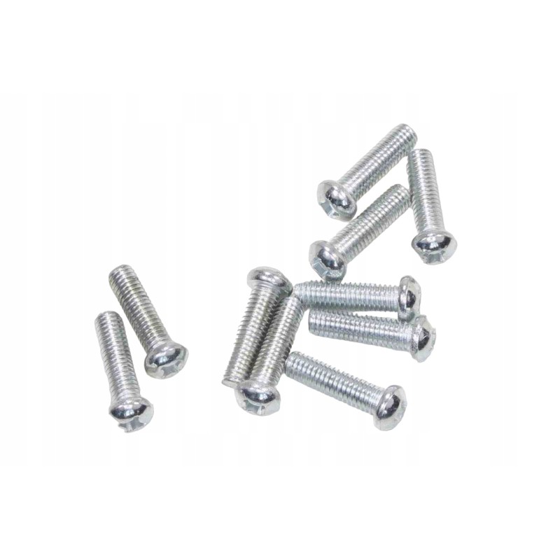 Screw M6x22mm semi-round cross, pack of 10 pcs