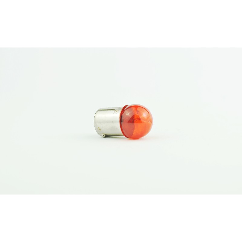 Orange turn signal bulb 12v 10w ba15s without ece