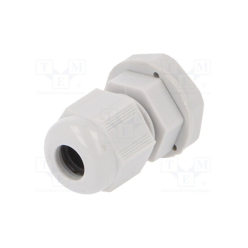1 pcs x RITTAL - 2411.601 - Cable gland, M12, 1.5, IP68, polyamide, light grey