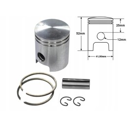 Simson piston s61 41 25mm 1 grind set