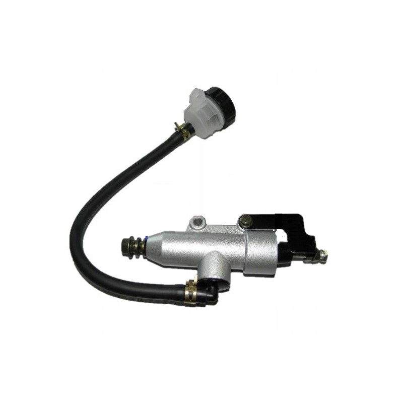 Foot brake pump with reservoir and mounting