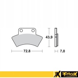 Prox brake pads kh232 polaris scrambler sportsman 400 94 97 rear