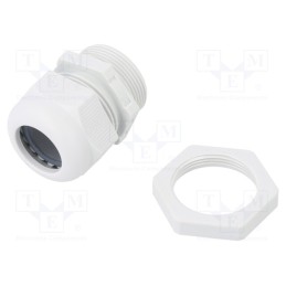 1 pcs x OBO BETTERMANN - V-TEC VM32+ LGR - Cable gland, M32, 1.5, IP68, polyamide, light grey, V-TEC VM