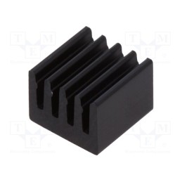 2 pcs x FISCHER ELEKTRONIK - ICKSMDN8SA - Heatsink: extruded, black, L: 8mm, W: 8mm, H: 6mm, 74K/W, aluminium