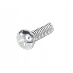 Screw M6 x 15mm, round, 10 pcs, cross