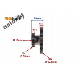 Large starter gear bashan 250 bs250s 11b