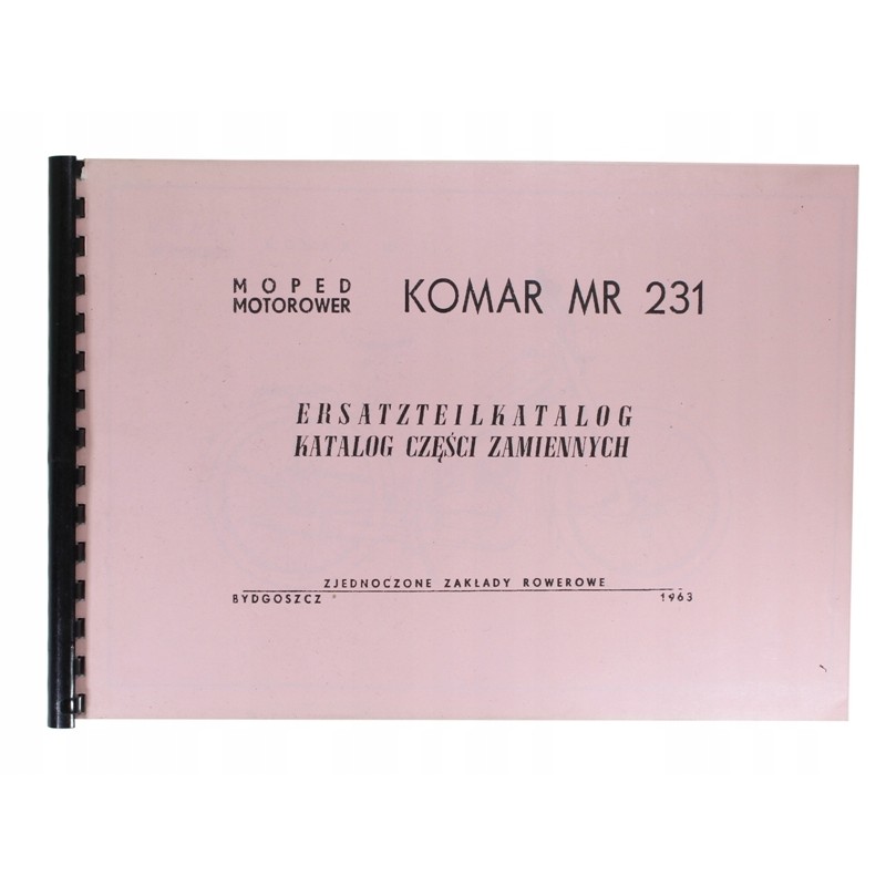 Spare parts catalog mosquito mr 231