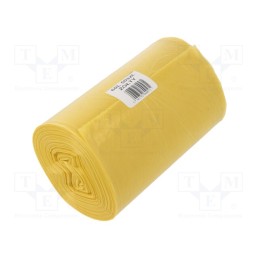1 rol x PLAST - 1650566 - Trash bags, polyetylene LD, yellow, 60l, 50pcs.