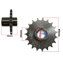 Front sprocket 428 19z atv 150 diablo with sleeve small shaft hb