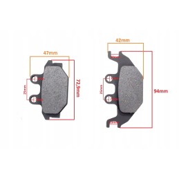 Brake pads atv kymco mxu 250 front set taiwan