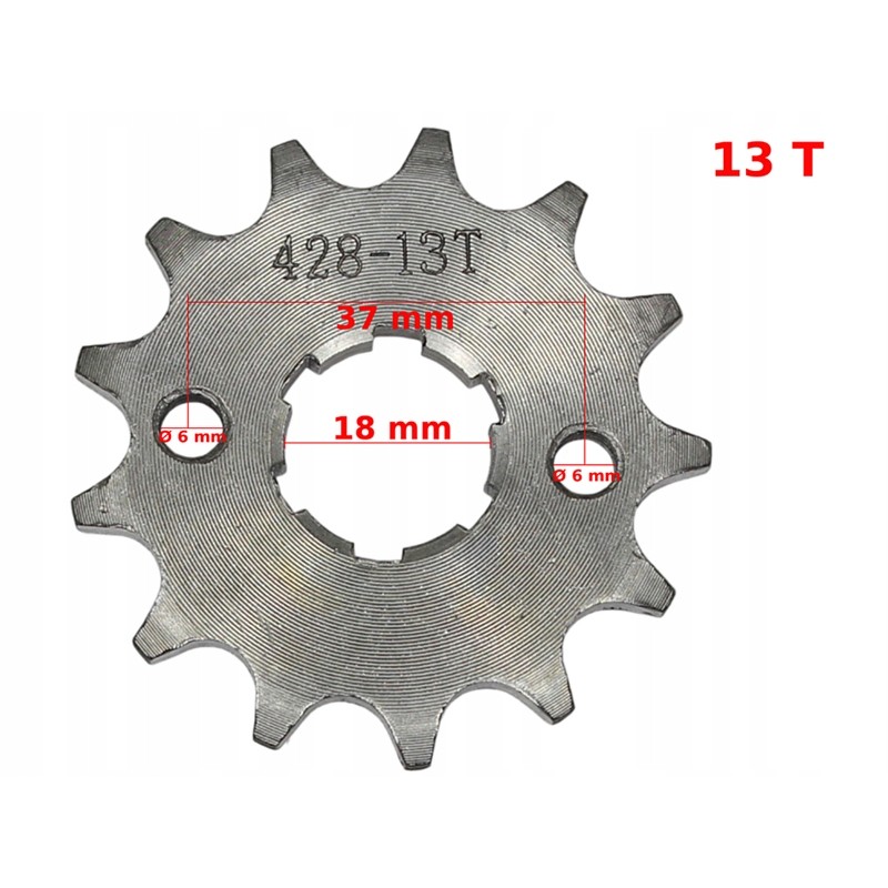 Front sprocket CG 150 CG 200 428 13 teeth
