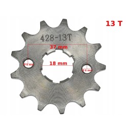 Front sprocket CG 150 CG 200 428 13 teeth