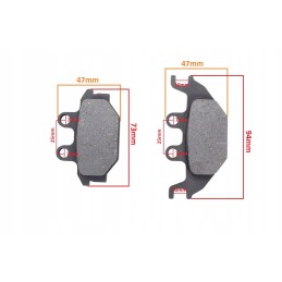 Brake pads atv kymco mxu 300 front set taiwan