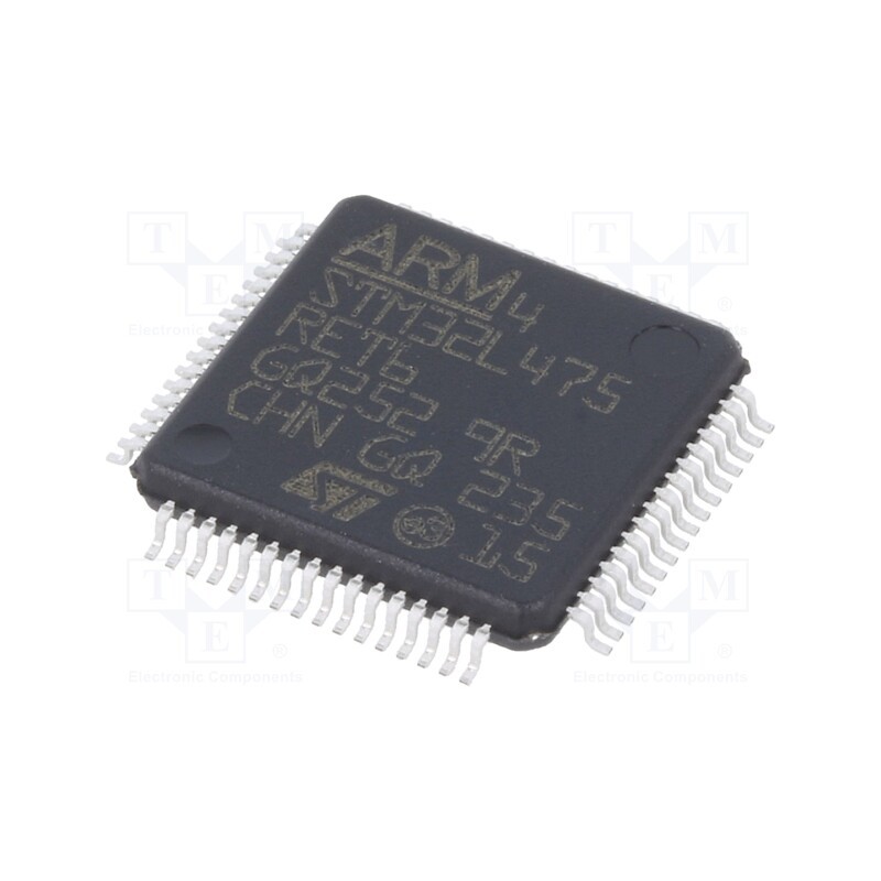 1 pcs x STMicroelectronics - STM32L475RET6 - IC: ARM microcontroller, 80MHz, LQFP64, 1.71÷3.6VDC, 512kBFLASH