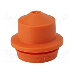 1 pcs x HENSEL - 36001039 - Grommet, elastomer thermoplastic TPE, orange, 6÷13mm, IP65,IP66