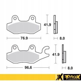 Brake pads suzuki lt r 450 06 11 yamaha yfz 450 04 08 front right