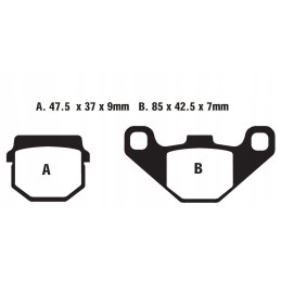 Prox brake pads kh83 kawasaki kx 80 88 96 kdx 125 90 94
